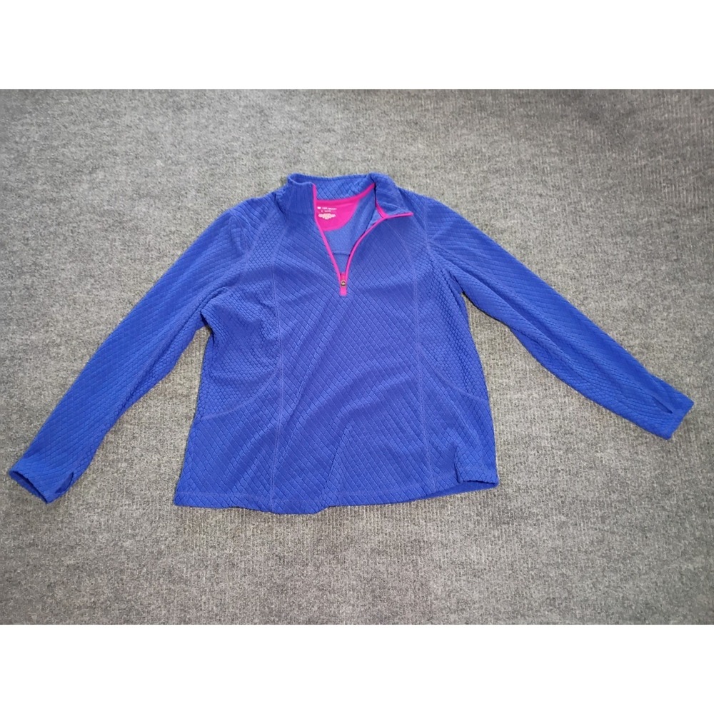 Tek Gear Women's Purple & Pink 1/4 Zip Sweater Size 1X